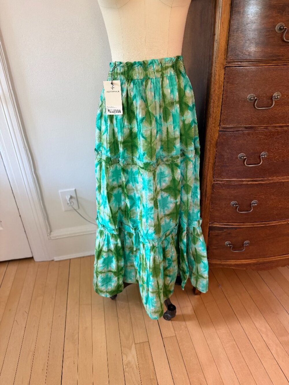 Tnuck Beach Seafoam Medallion Prado Skirt